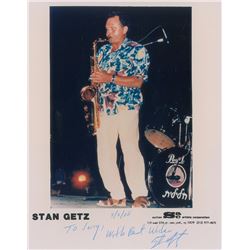 Stan Getz Signed Photograph