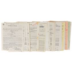 Jazz Musicians Collection of Forty Signed Documents