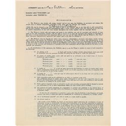 Earl ‘Bud’ Powell Signed Document