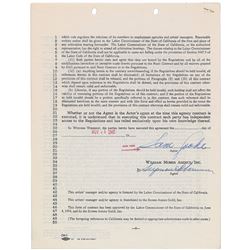 Sam Cooke Signed Document