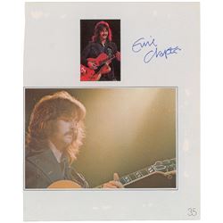 Eric Clapton Signed Magazine Photograph