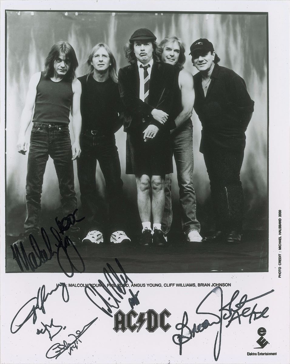 AC/DC Signed Photograph