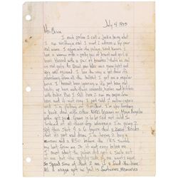 Tupac Shakur Autograph Letter Signed