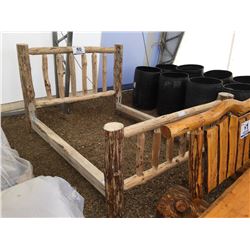 PINE QUEEN SIZE BED