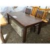 Image 2 : SOLID WOOD DINING TABLE AND 6 CHAIRS