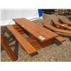 Image 1 : LOG PICNIC TABLE