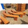 Image 1 : (3) CAMPFIRE BENCHES