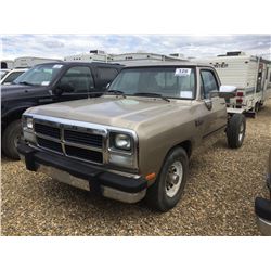 1992 DODGE 250 CAB & CHASSIS