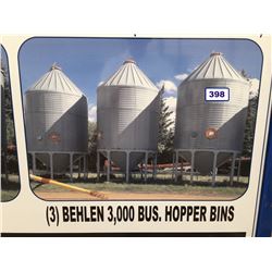 BEHLEN 3,000 BUS. HOPPER BIN