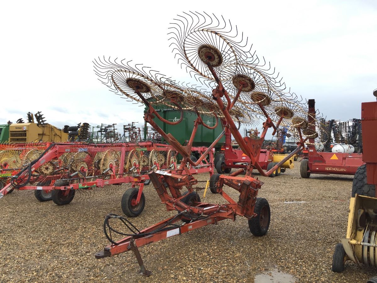 SITREX 12 WHEEL V-HAY RAKE