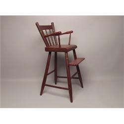Antique Wooden Babys Chair
