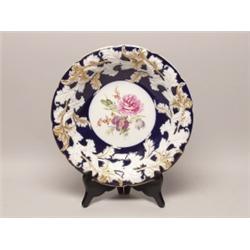 Antique Meissen Blue & Gilt Bowl