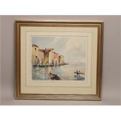 Pair of Framed Watercolors