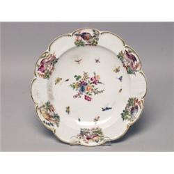 18th C  Painted Porcelain Dish