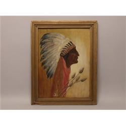 Indian Chief Portrait Wolfrobe