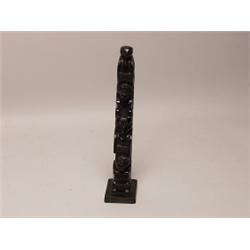 19th C Haida Argilite Totem