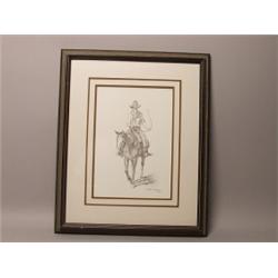 Arnold Mosley Original Pencil Drawing