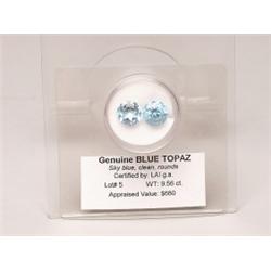 Blue Topaz 9.56 CT