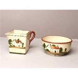 Two Torquay Ware Items with Motifs