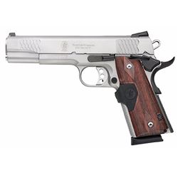 S&W 108495 1911 E Series 45 ACP 5" 8+1 Crimson Trace Grip Stainless Steel