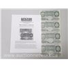 Image 1 : Lot of (4) Bank of England One Pound Notes - With Certificate/Description
