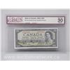 Image 1 : Bank of Canada 1954 $20.00 Twenty Dollars Note (Beattie/Coyne) Modified Portrait VERY FINE 30 Bc-41a