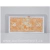 Image 2 : Bank of Canada $50.00 Fifty Dollars Note B/H 3457824 (Jan 2nd,1937) Gordon Towers