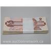 Image 2 : Bundle Lot of (100) 1986 Bank of Canada $2 Notes