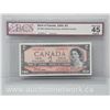 Image 1 : Bank of Canada 1954 $2.00 Two Dollars Beattie/Rasminsky Mod.Portrait EXTRA FINE 45 BCS