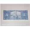 Image 2 : Bank of Canada $5.00 Five Dollars Coyne/Towers Note Z/C (1937)