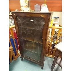 VINTAGE ART-DECO DISPLAY CABINET - 12 X 24 X 48" TALL