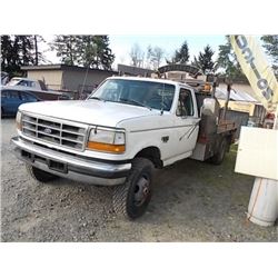 ****S.T.O.A**** 1997 FORD F350 PICKUP WITH FLAT DECK - NEW FACTORY TURBO DIESEL (30,000KM) - NEW FAC