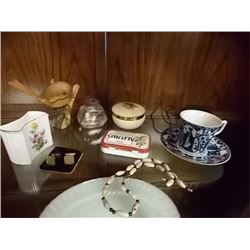 SHELF OF COLLECTABLES