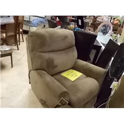 NEW FABRIC ROCKER RECLINER - BROWN