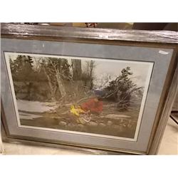 FRAMED LIMITED EDITION PRINT - RETURN TO CAMP - PAUL COLLE - GALLERY ESTIMATE - $825