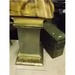 BRASS & CHROME PEDESTAL