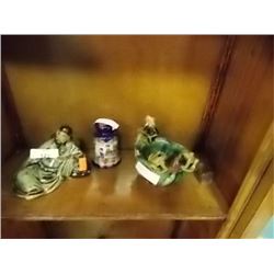 ORNAMENT - MUD MAN FIGURE, BOWL AND SALT & PEPPER