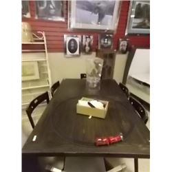 COUNTRY BARN STYLE DINING TABLE - BUTTERFLY LEAF "X" FRAME LEGS - SHOW ROOM DISPLAY UNIT - NO WARRAN