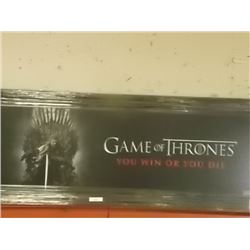 FRAMED PRINT - GAME OF THRONES - YOU EITHER WIN OR YOU DIE - HBO - (reminder - session 6 starts Aril