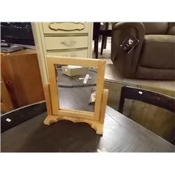 VANITY MIRROR - SELF STANDING - WOOD FRAMED-PIVOTS