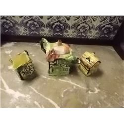 HOUSE TEA SET - 3 PC - RUBIAN ART - GRIMWADE ENGLAND