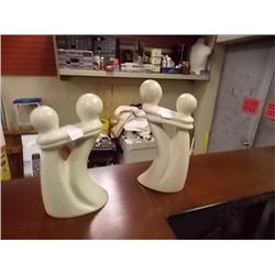 HAND CRAFTED STONE CARVINGS - 2 TTL