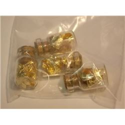 MINI BOTTTLES OF REAL GOLD - 4 PER LOT