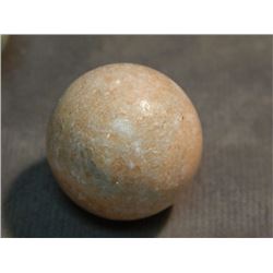 POLISHED STONE ORB - APPROX 1.25" DIAM - BROWN SPARKLE