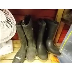 WORK BOOTS - 2 PR - SZ 10-11