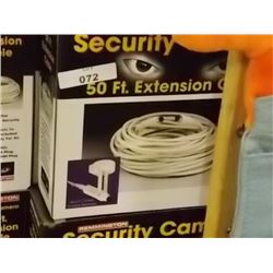 SECURITY CAMERA EXTENTION CABLES - 50' LONG - NEW IN BOX
