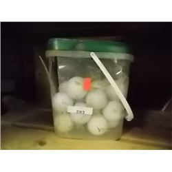 TUB OF GOLF BALLS