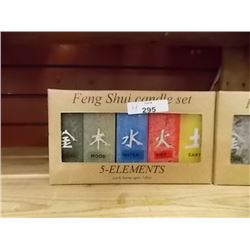 CANDLES - 5/PKG ELEMENTS - 4 BOXES PER LOT = 20 CANDLES - STR