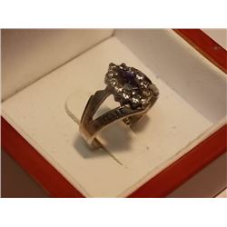 STERLING SILVER RING - STAMPED 925 - ENGRAVED "MICHELLE 2004"