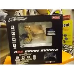 REMOTE CONTROL DRONE RUNNER - OPEN BOX - CONTENT UNVERIFIED - STR